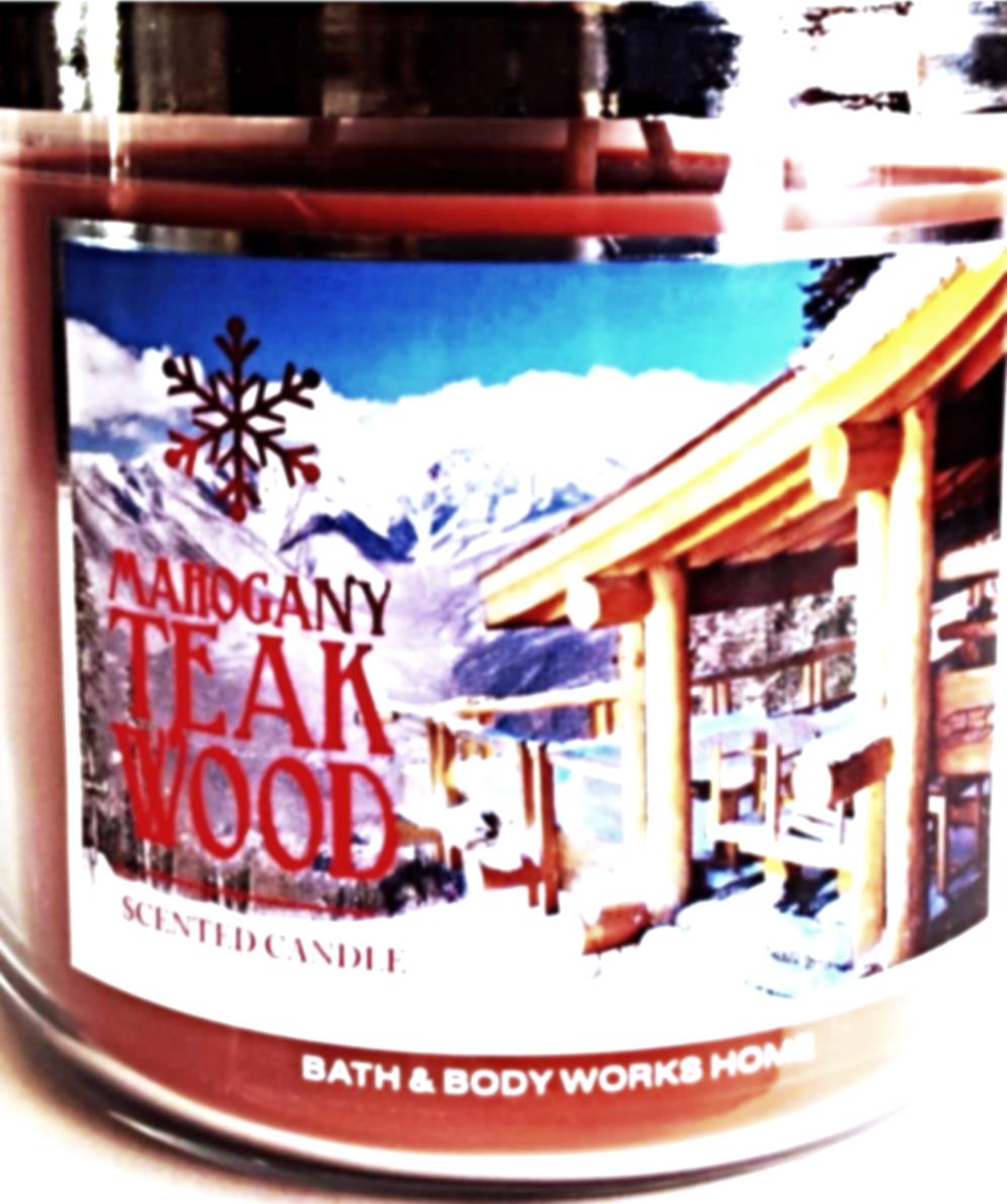 Bath & Body Works Mahogany Teakwood 3-Wick Scented Candle 14.5 Oz. 