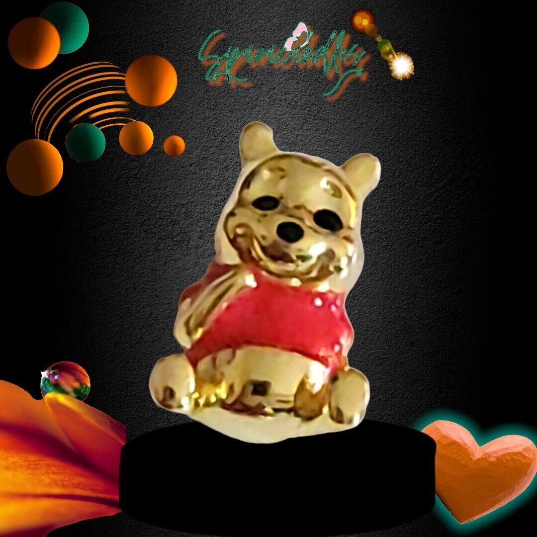 PANDORA Gold Disney Winnie the Pooh Bear Charm 762212C01 US seller