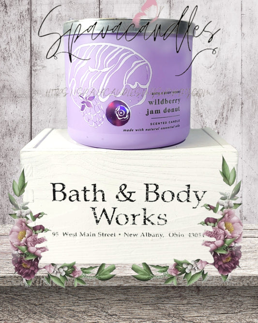 Bath & Body Works Blueberry Lavender Spritzer 3 Wick Candle Summer Ear –  Spavacandles