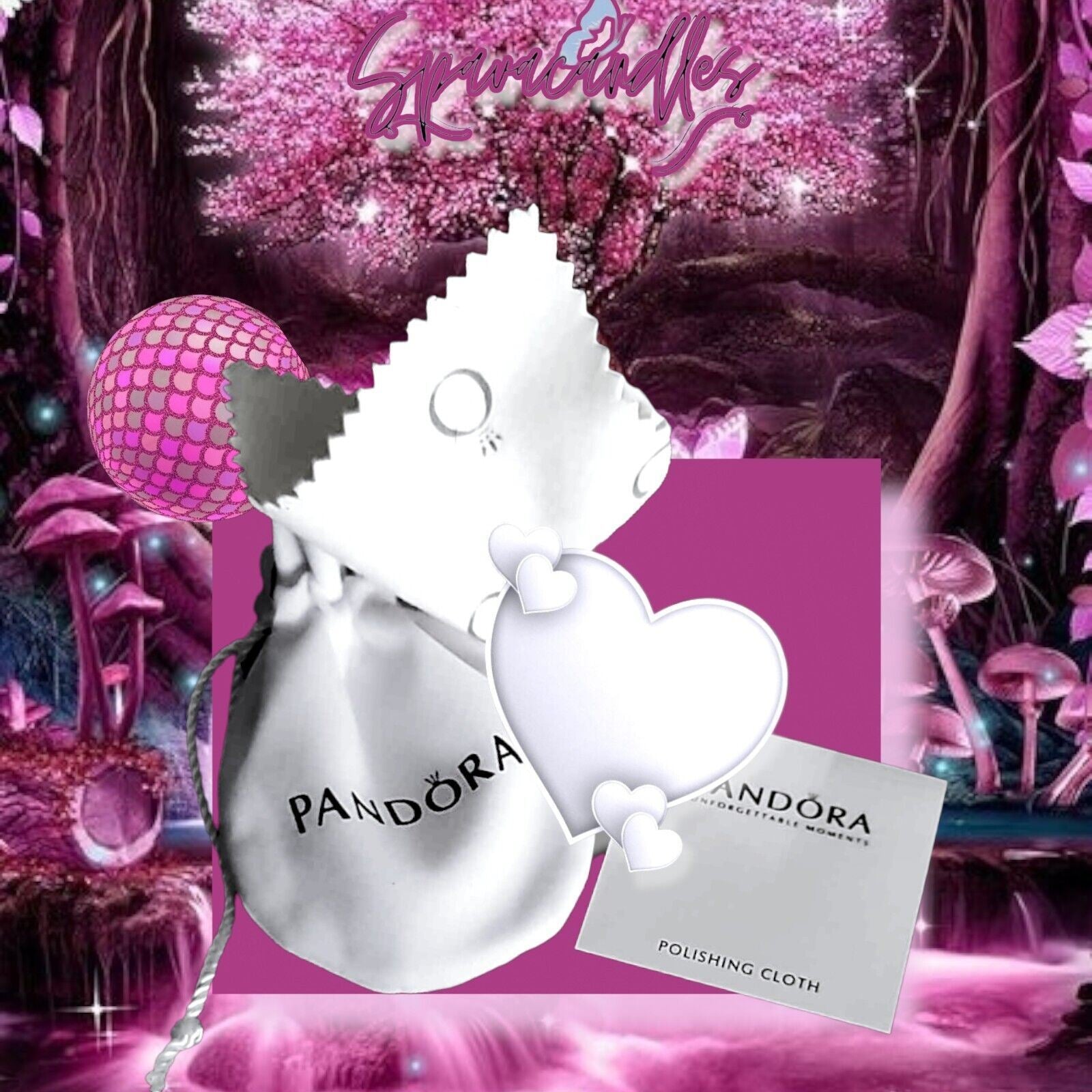 Pandora Cherry Blossom Dangle Charm