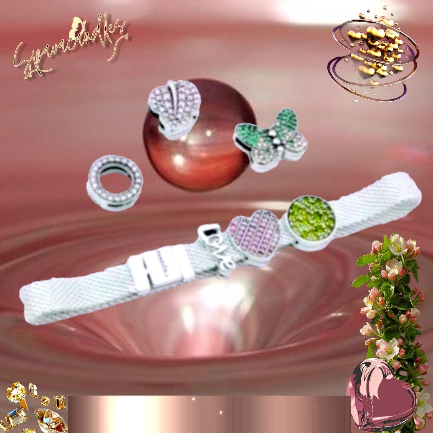 925 Sterling Silver Pandora Reflection Mesh Bracelet Charm Bracelet for  Women Luxury Jewelry Gift