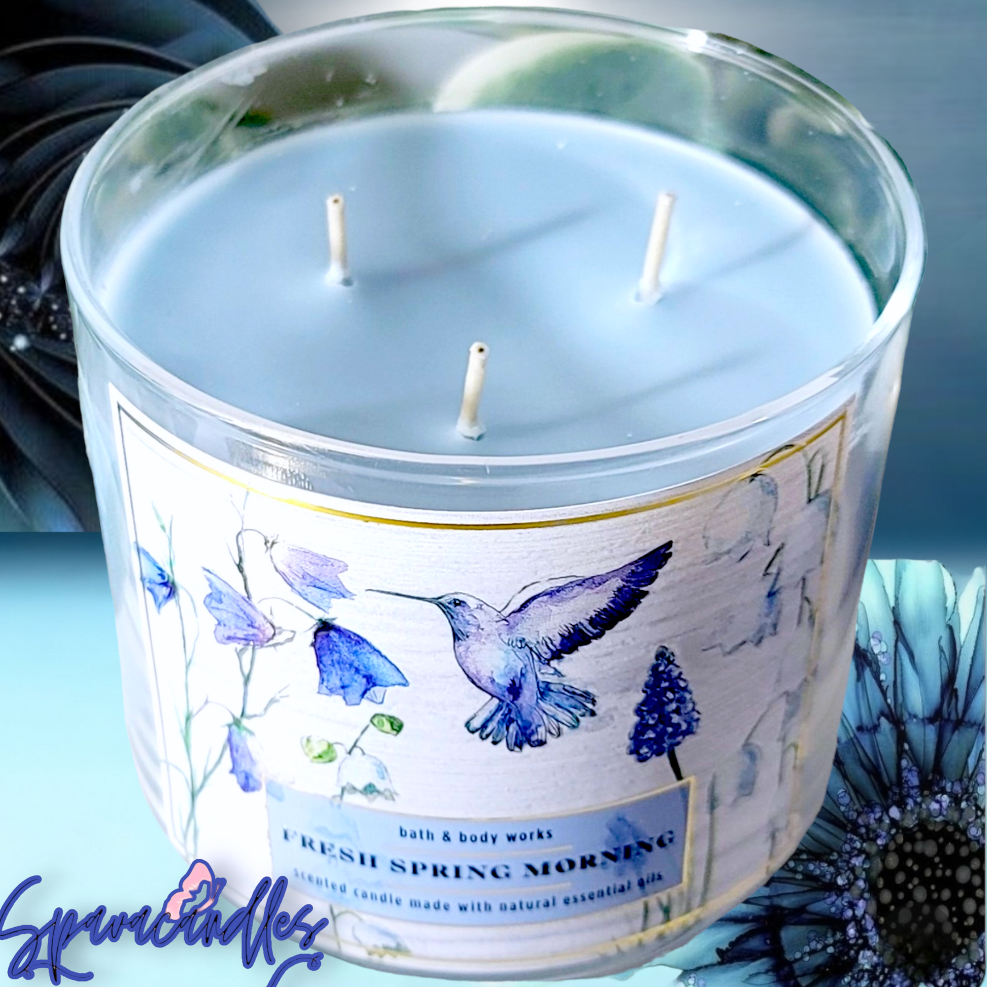 Bath & Body Works Blueberry Lavender Spritzer 3 Wick Candle Summer Ear –  Spavacandles